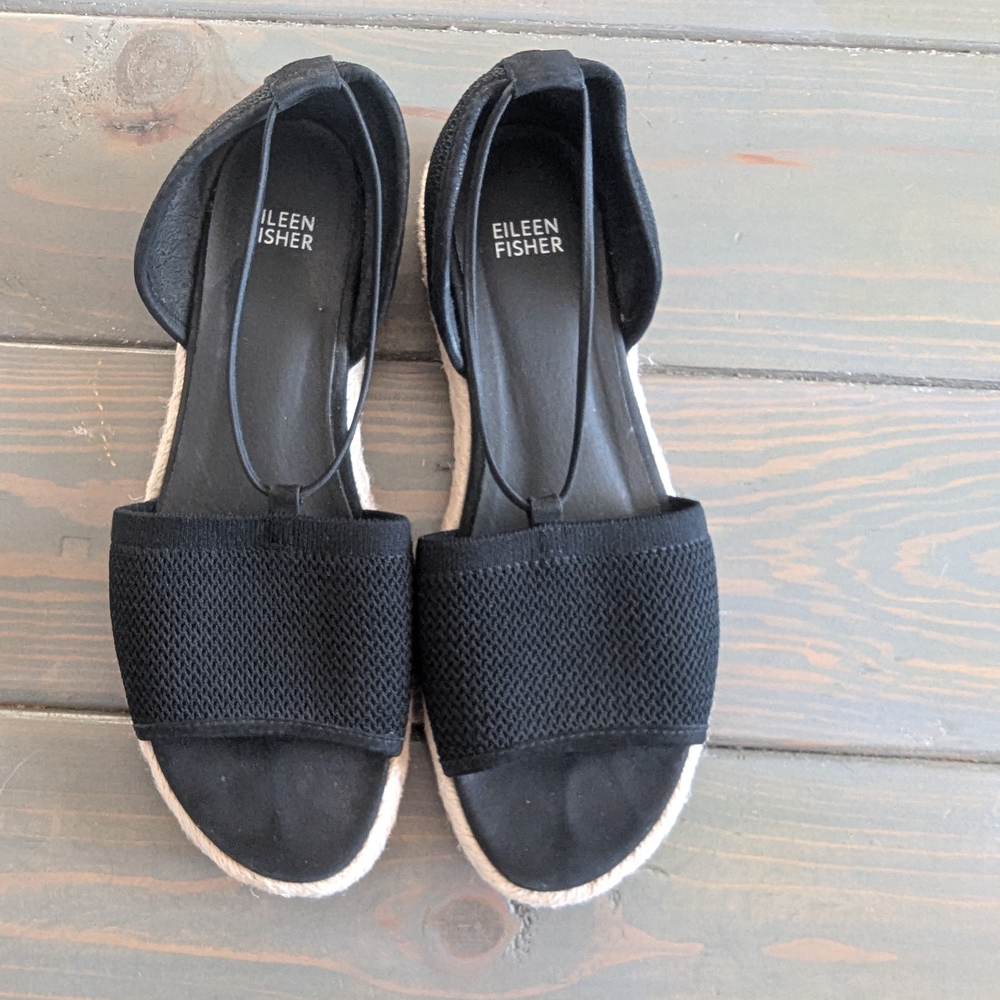 Eileen Fisher Women's Black Sandals